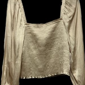 J Crew Smocked Top